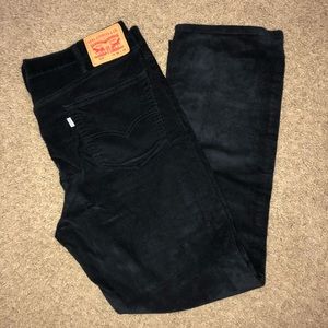 Men’s 514 Levi corduroy black pants